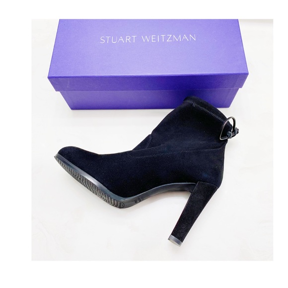 stuart weitzman catch suede bootie